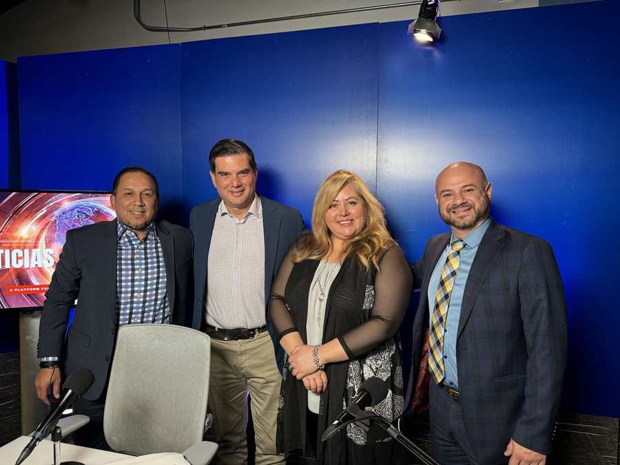 La Concordia leaders with community partners at a public forum