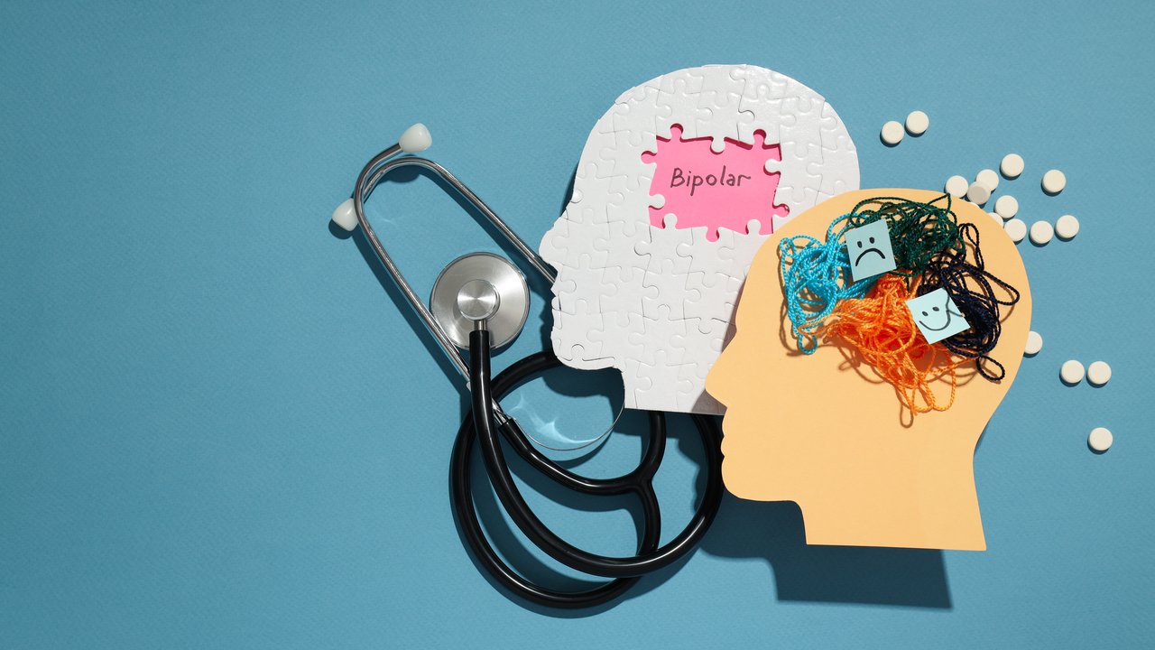 An illustration representing bipolar disorder